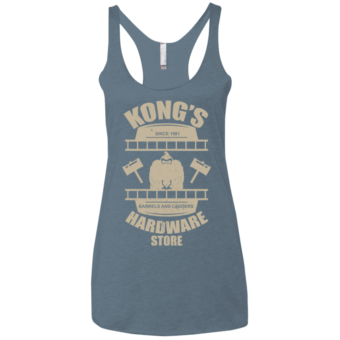 T-Shirts Indigo / X-Small Kongs Hardware Store Women's Triblend Racerback Tank