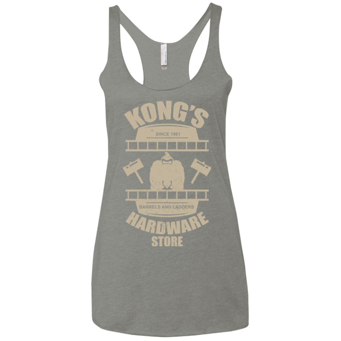 T-Shirts Venetian Grey / X-Small Kongs Hardware Store Women's Triblend Racerback Tank