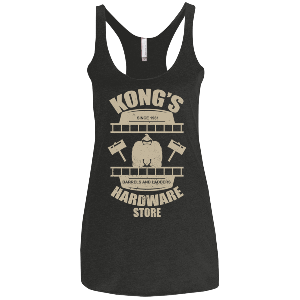 T-Shirts Vintage Black / X-Small Kongs Hardware Store Women's Triblend Racerback Tank
