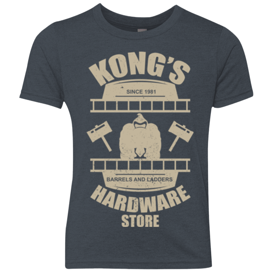 T-Shirts Vintage Navy / YXS Kongs Hardware Store Youth Triblend T-Shirt