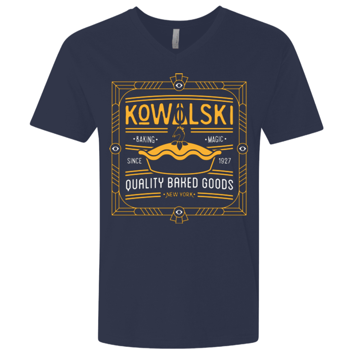 T-Shirts Midnight Navy / X-Small Kowalski Quality Baked Goods Fantastic Beasts Men's Premium V-Neck