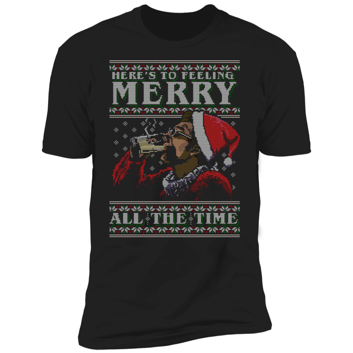 T-Shirts Black / X-Small Kramer Merry Ugly Sweater Men's Premium T-Shirt