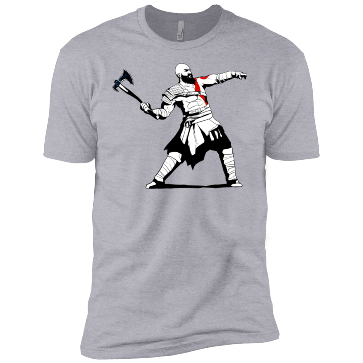 T-Shirts Heather Grey / YXS Kratos Banksy Boys Premium T-Shirt