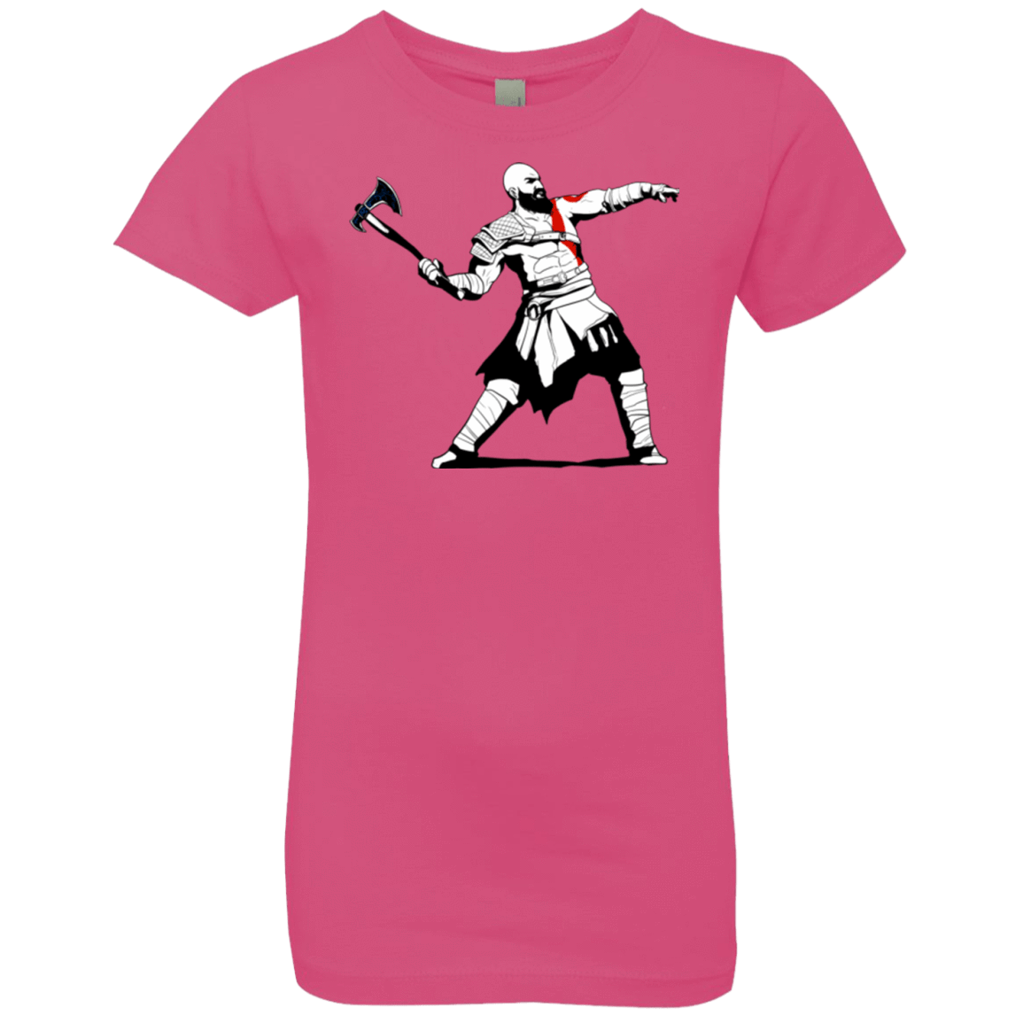 T-Shirts Hot Pink / YXS Kratos Banksy Girls Premium T-Shirt