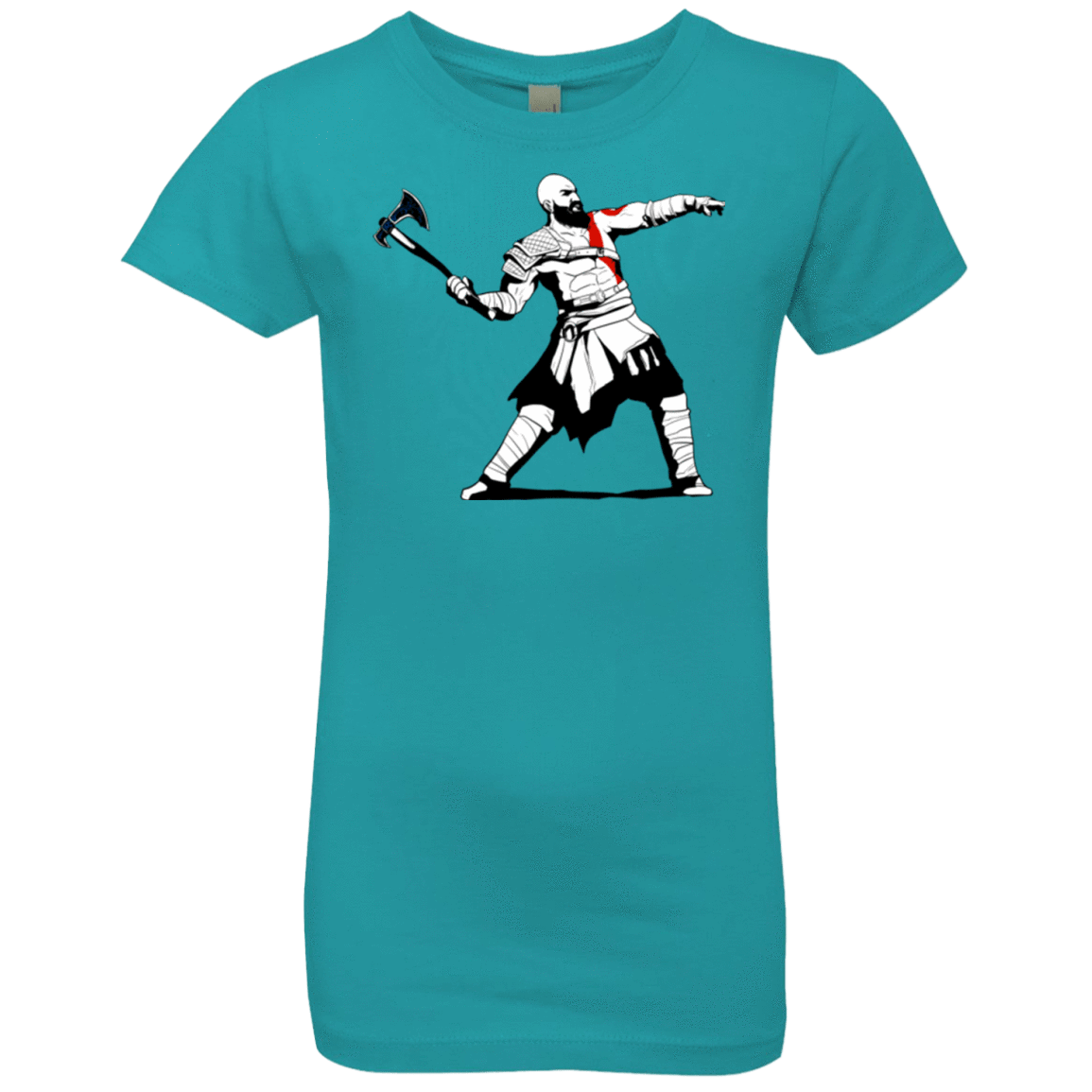 T-Shirts Tahiti Blue / YXS Kratos Banksy Girls Premium T-Shirt