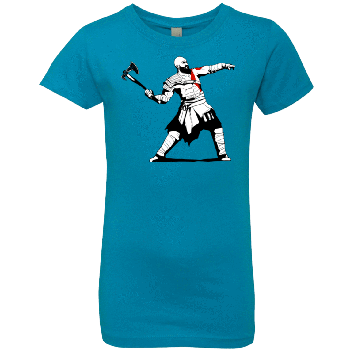 T-Shirts Turquoise / YXS Kratos Banksy Girls Premium T-Shirt