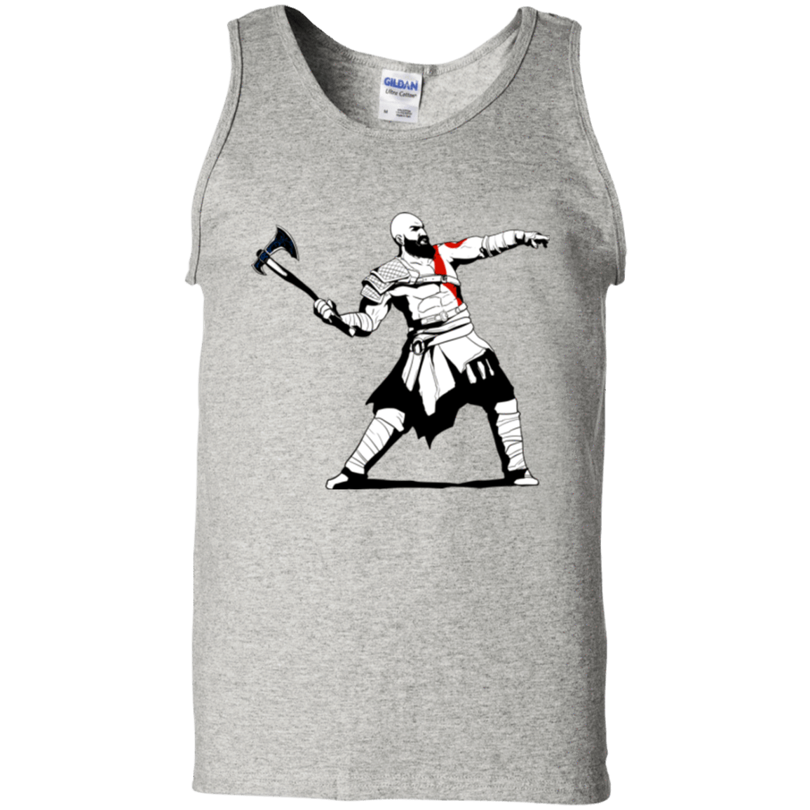 T-Shirts Ash / S Kratos Banksy Men's Tank Top