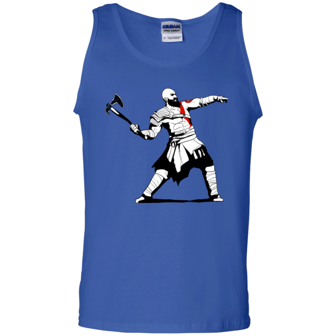 T-Shirts Royal / S Kratos Banksy Men's Tank Top