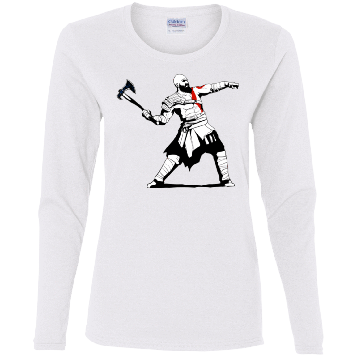 T-Shirts White / S Kratos Banksy Women's Long Sleeve T-Shirt