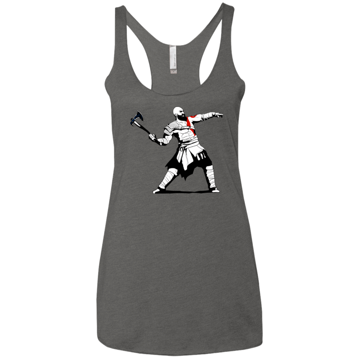 T-Shirts Premium Heather / X-Small Kratos Banksy Women's Triblend Racerback Tank