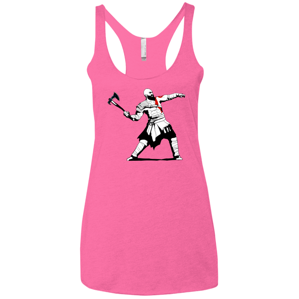 T-Shirts Vintage Pink / X-Small Kratos Banksy Women's Triblend Racerback Tank