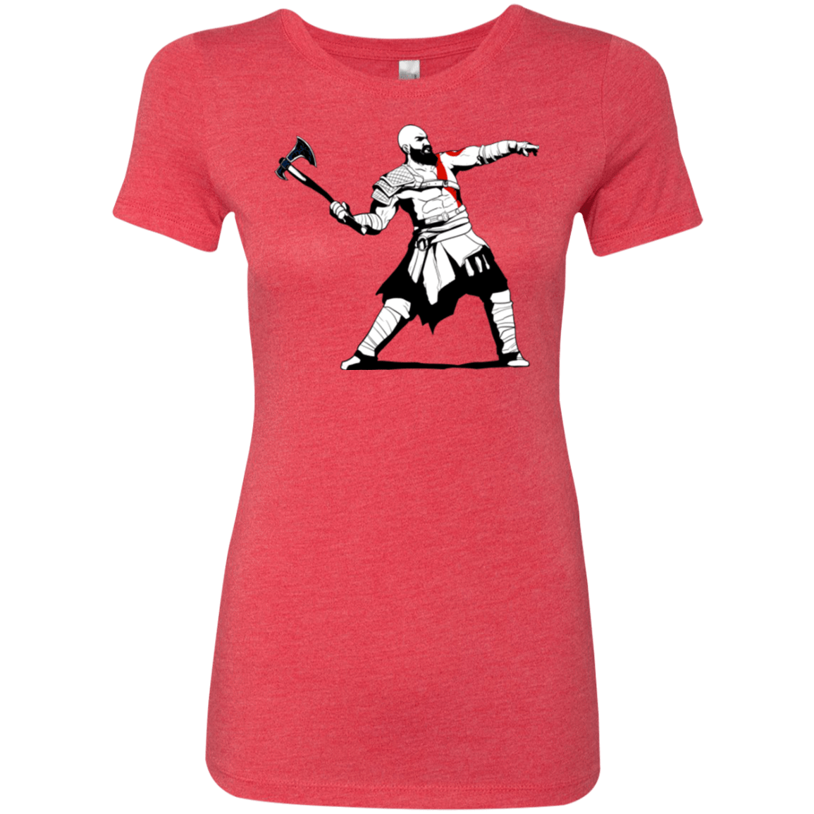 T-Shirts Vintage Red / S Kratos Banksy Women's Triblend T-Shirt