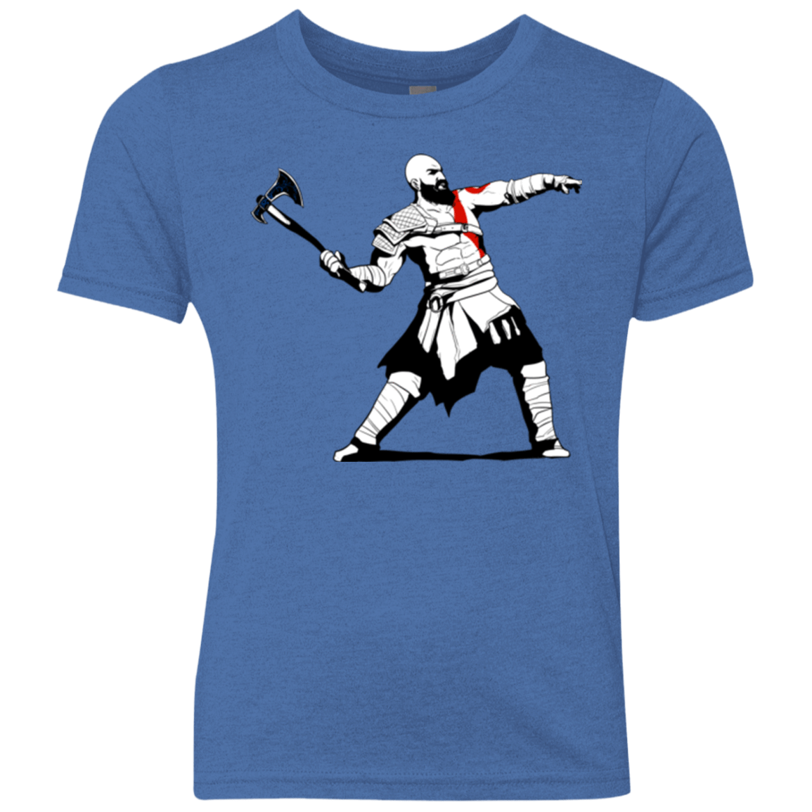 T-Shirts Vintage Royal / YXS Kratos Banksy Youth Triblend T-Shirt
