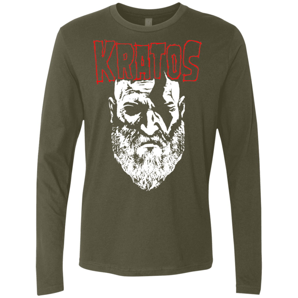 T-Shirts Military Green / S Kratos Danzig Men's Premium Long Sleeve