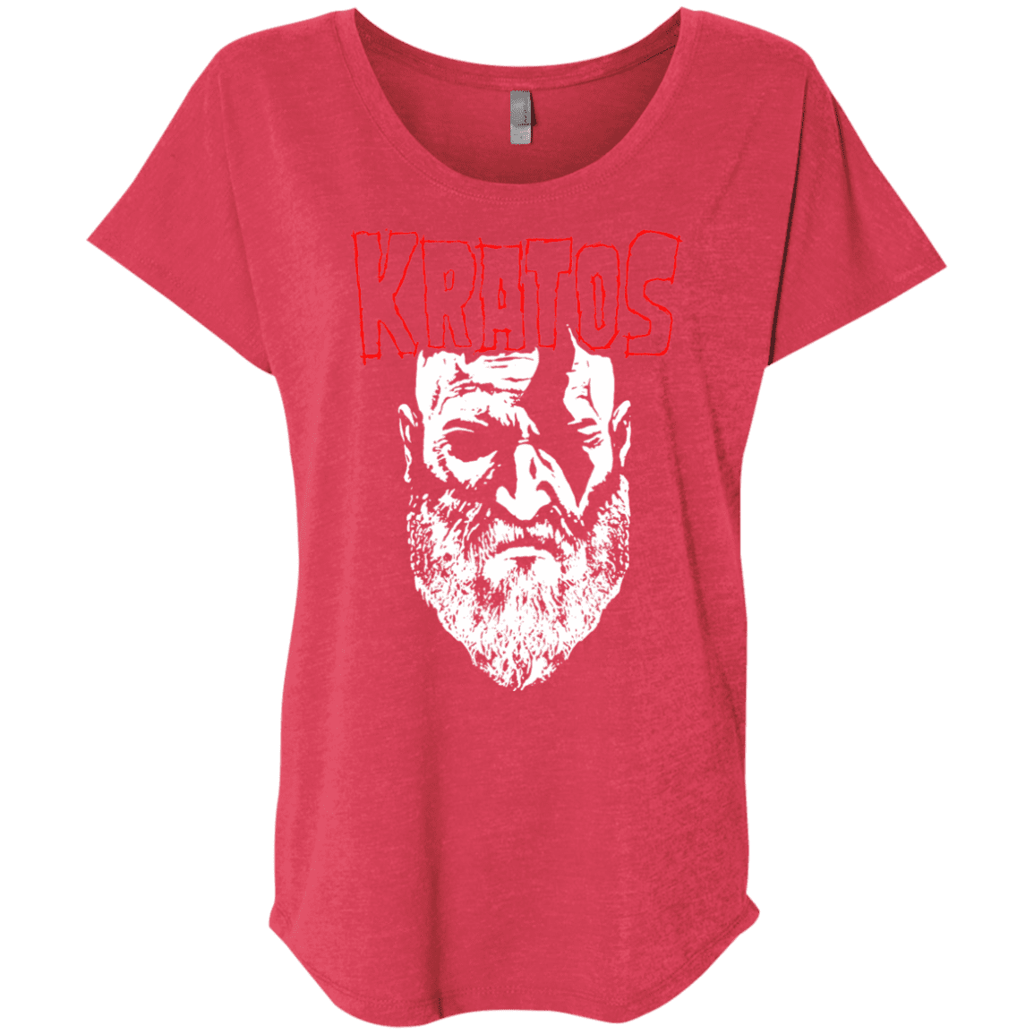 T-Shirts Vintage Red / X-Small Kratos Danzig Triblend Dolman Sleeve