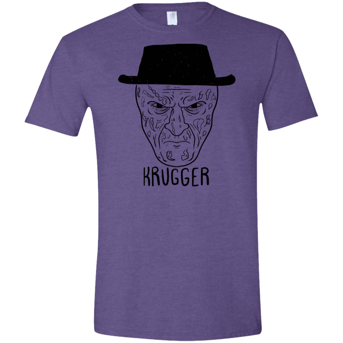 T-Shirts Heather Purple / S Krugger Men's Semi-Fitted Softstyle