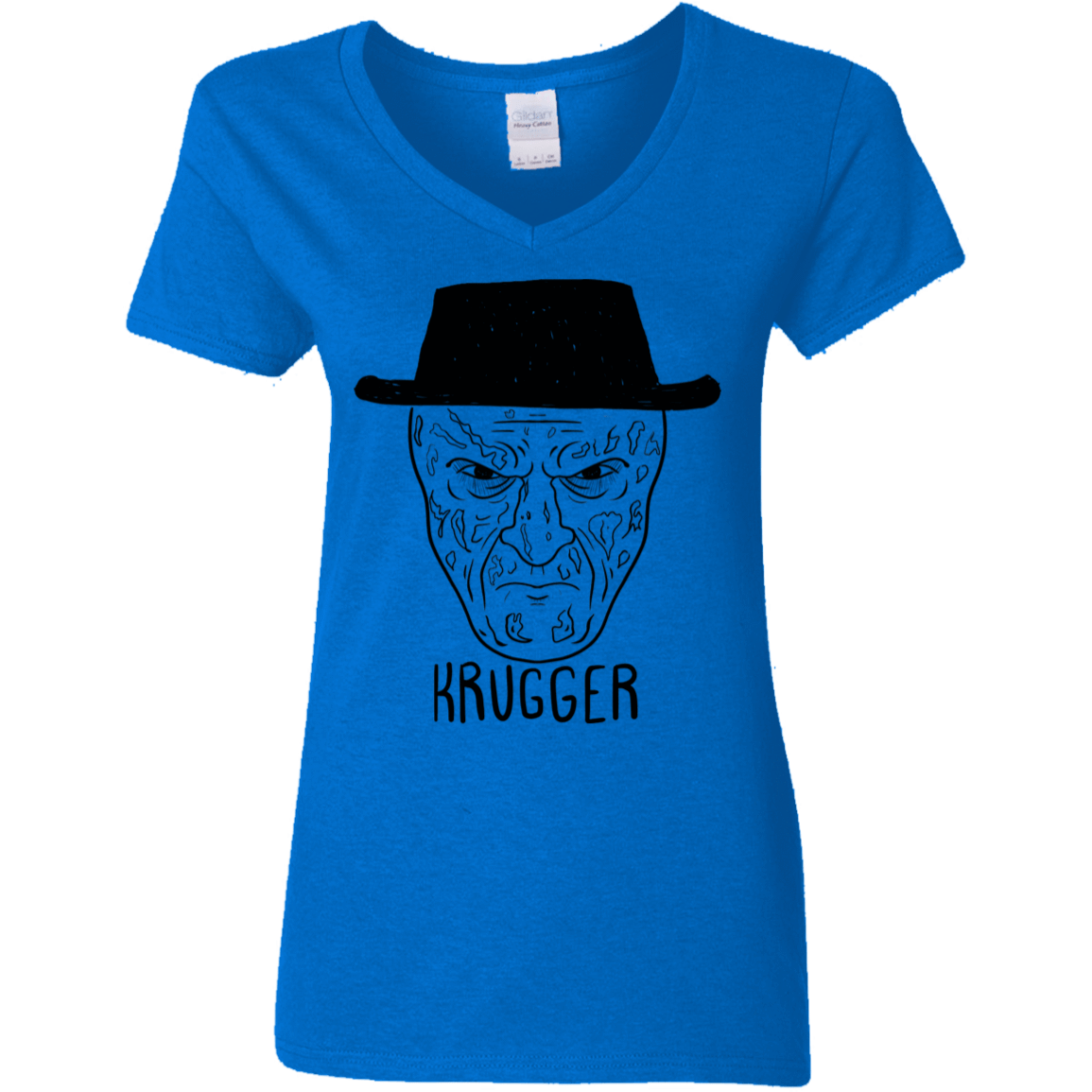 T-Shirts Royal / S Krugger Women's V-Neck T-Shirt
