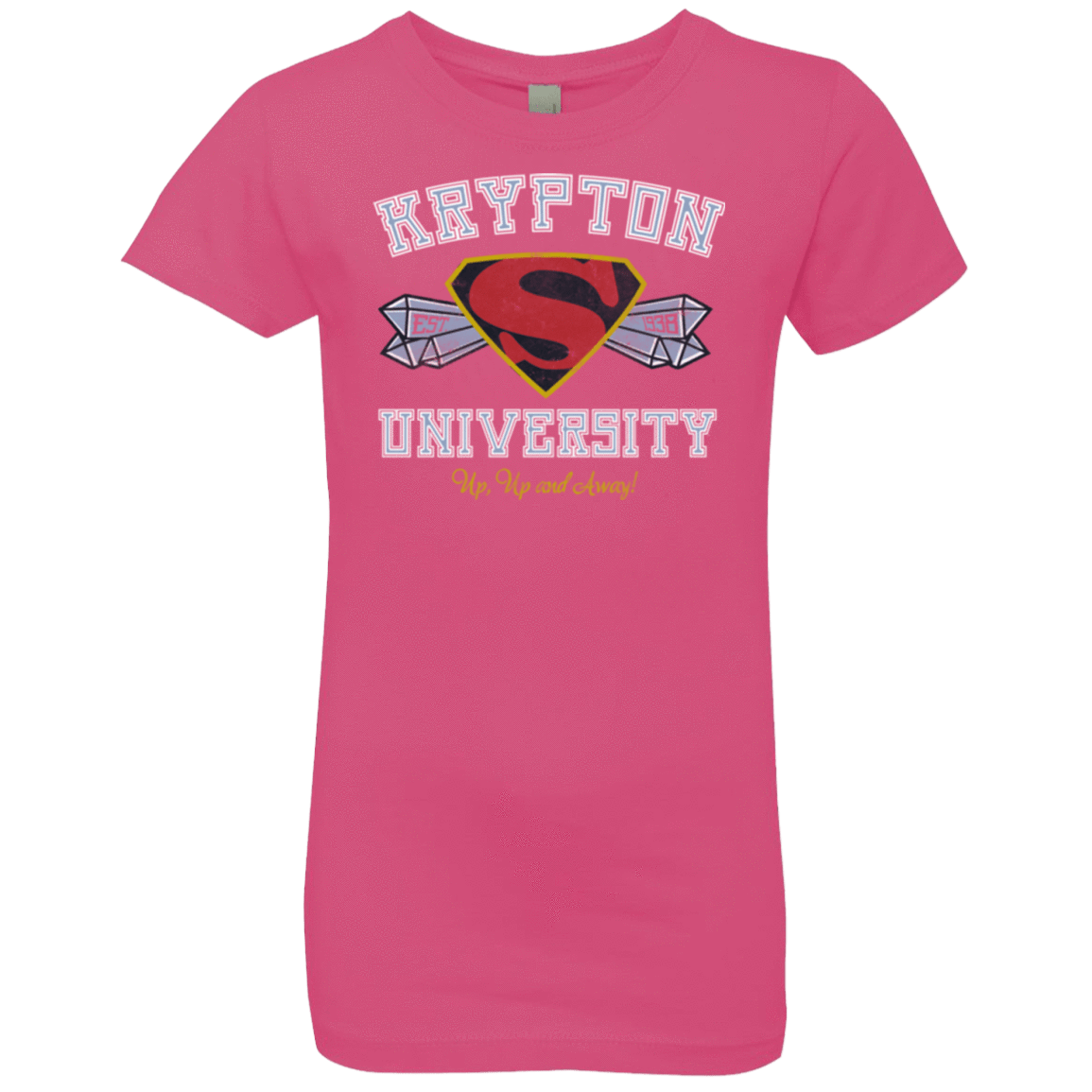 T-Shirts Hot Pink / YXS Krypton University Girls Premium T-Shirt