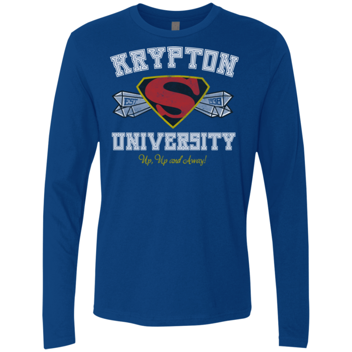 T-Shirts Royal / Small Krypton University Men's Premium Long Sleeve