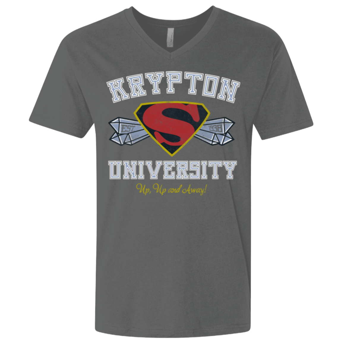 T-Shirts Heavy Metal / X-Small Krypton University Men's Premium V-Neck