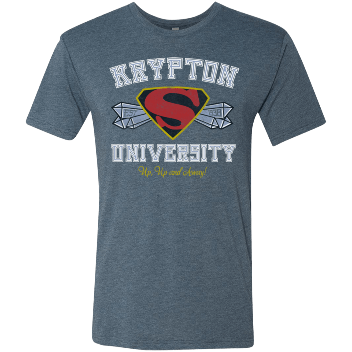 T-Shirts Indigo / Small Krypton University Men's Triblend T-Shirt