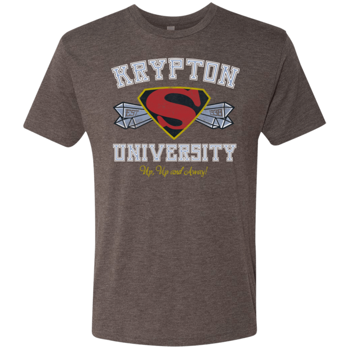 T-Shirts Macchiato / Small Krypton University Men's Triblend T-Shirt
