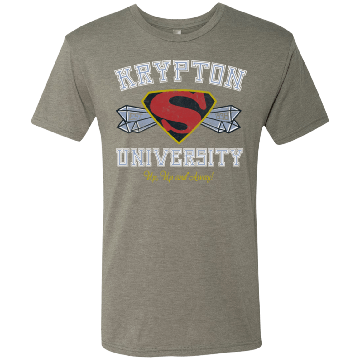 T-Shirts Venetian Grey / Small Krypton University Men's Triblend T-Shirt