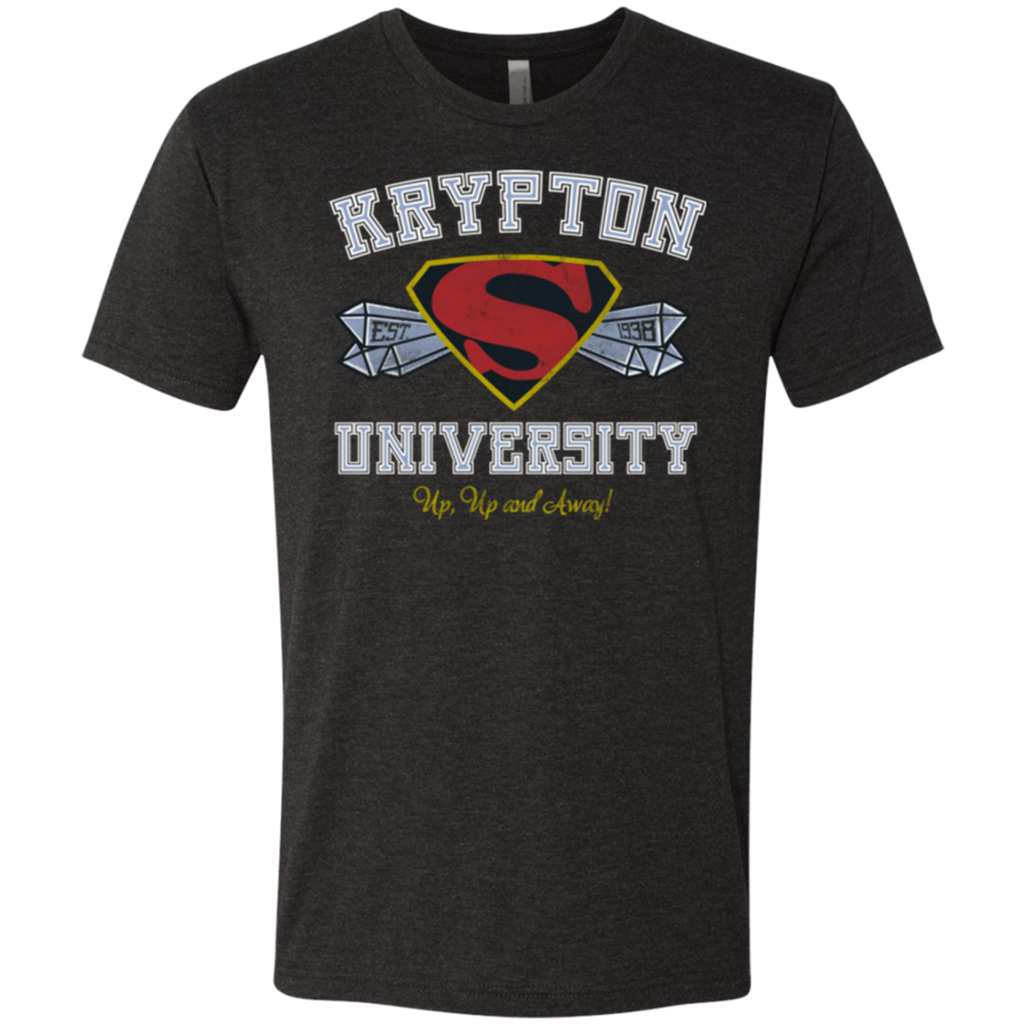 T-Shirts Vintage Black / Small Krypton University Men's Triblend T-Shirt