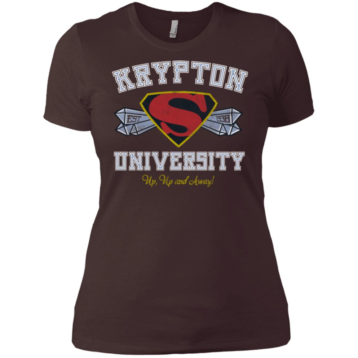 T-Shirts Dark Chocolate / X-Small Krypton University Women's Premium T-Shirt