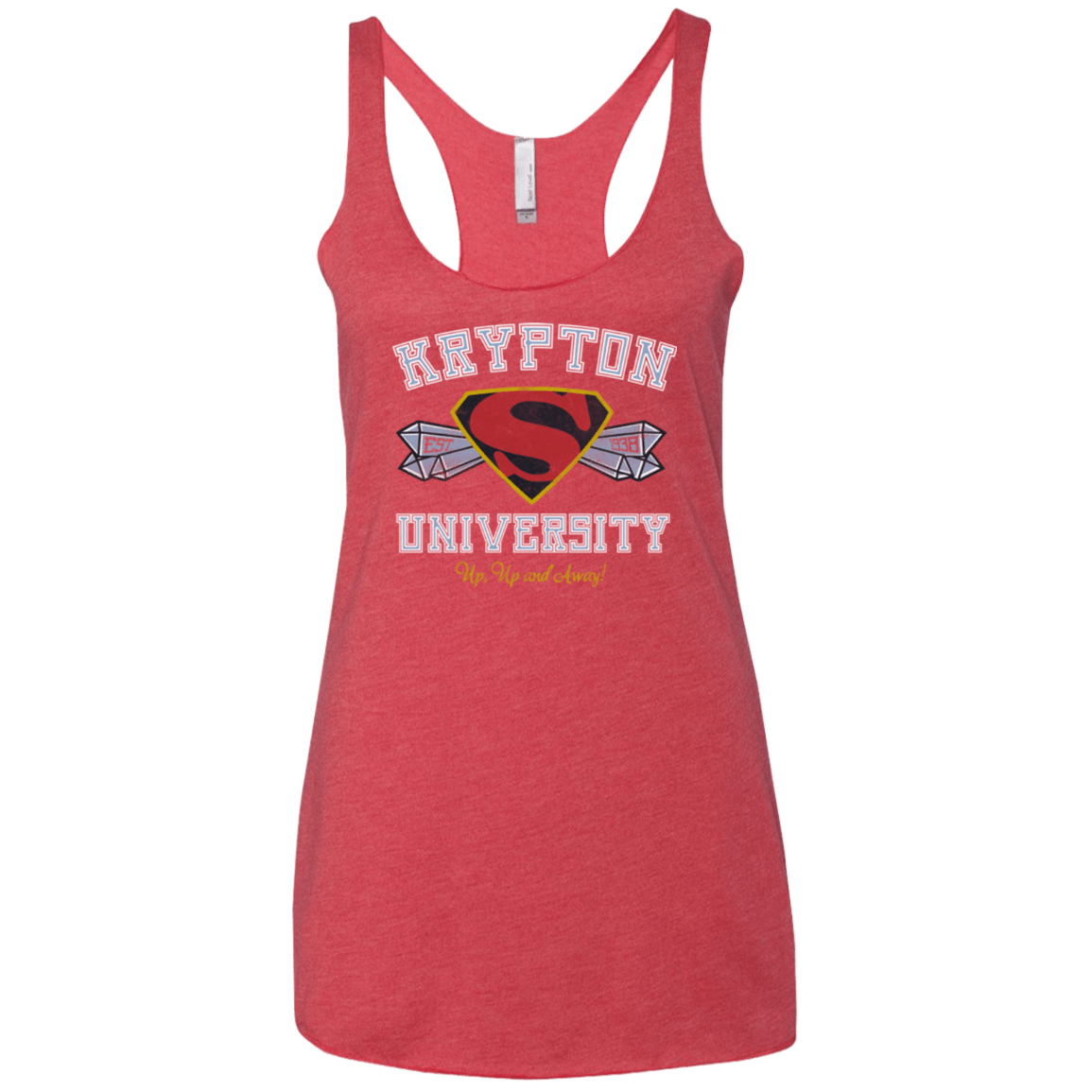 T-Shirts Vintage Red / X-Small Krypton University Women's Triblend Racerback Tank