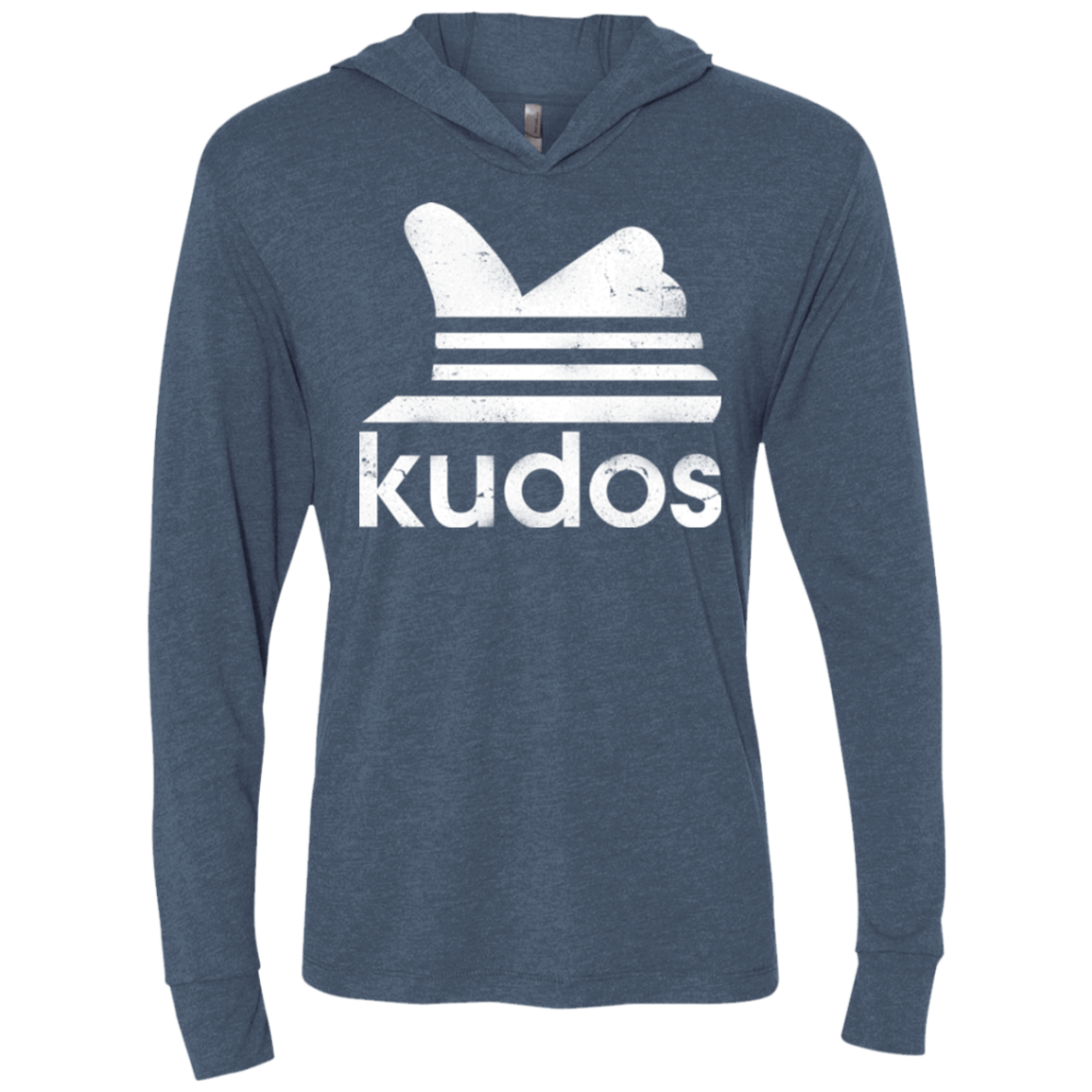 T-Shirts Indigo / X-Small Kudos Triblend Long Sleeve Hoodie Tee