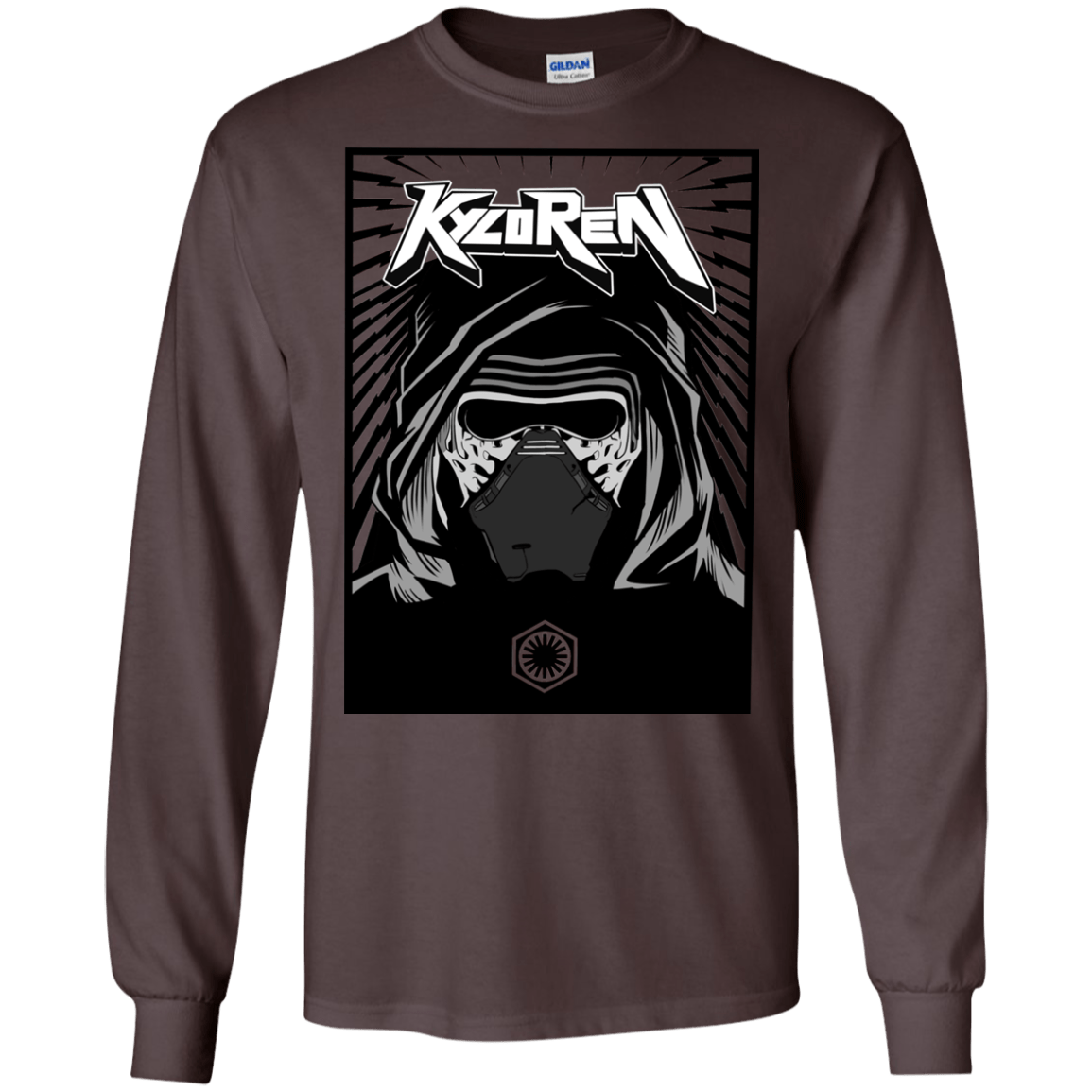 T-Shirts Dark Chocolate / S Kylo Rock Men's Long Sleeve T-Shirt