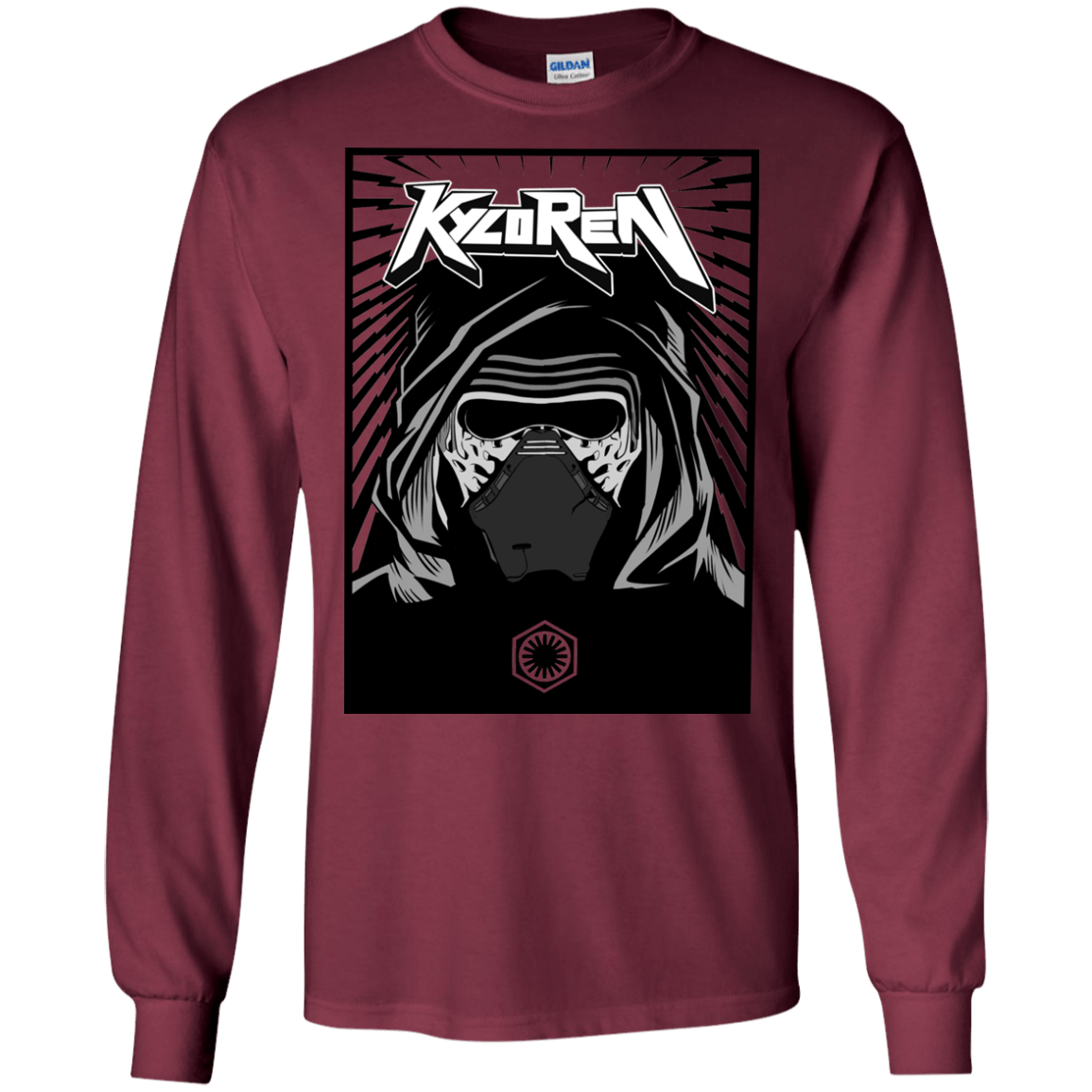 T-Shirts Maroon / S Kylo Rock Men's Long Sleeve T-Shirt