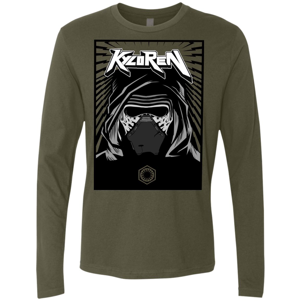 T-Shirts Military Green / S Kylo Rock Men's Premium Long Sleeve