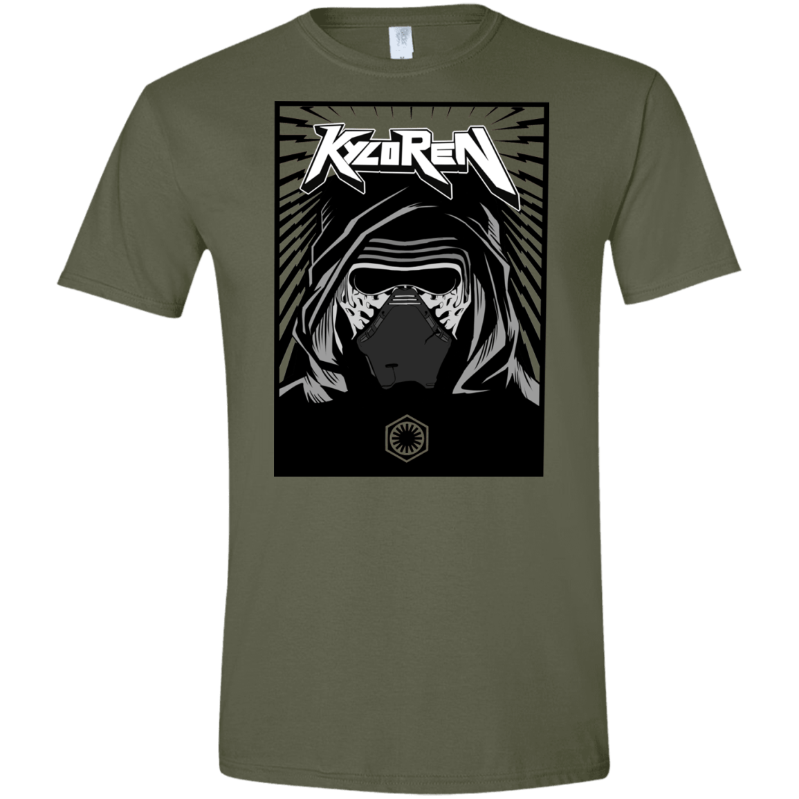 T-Shirts Military Green / S Kylo Rock Men's Semi-Fitted Softstyle
