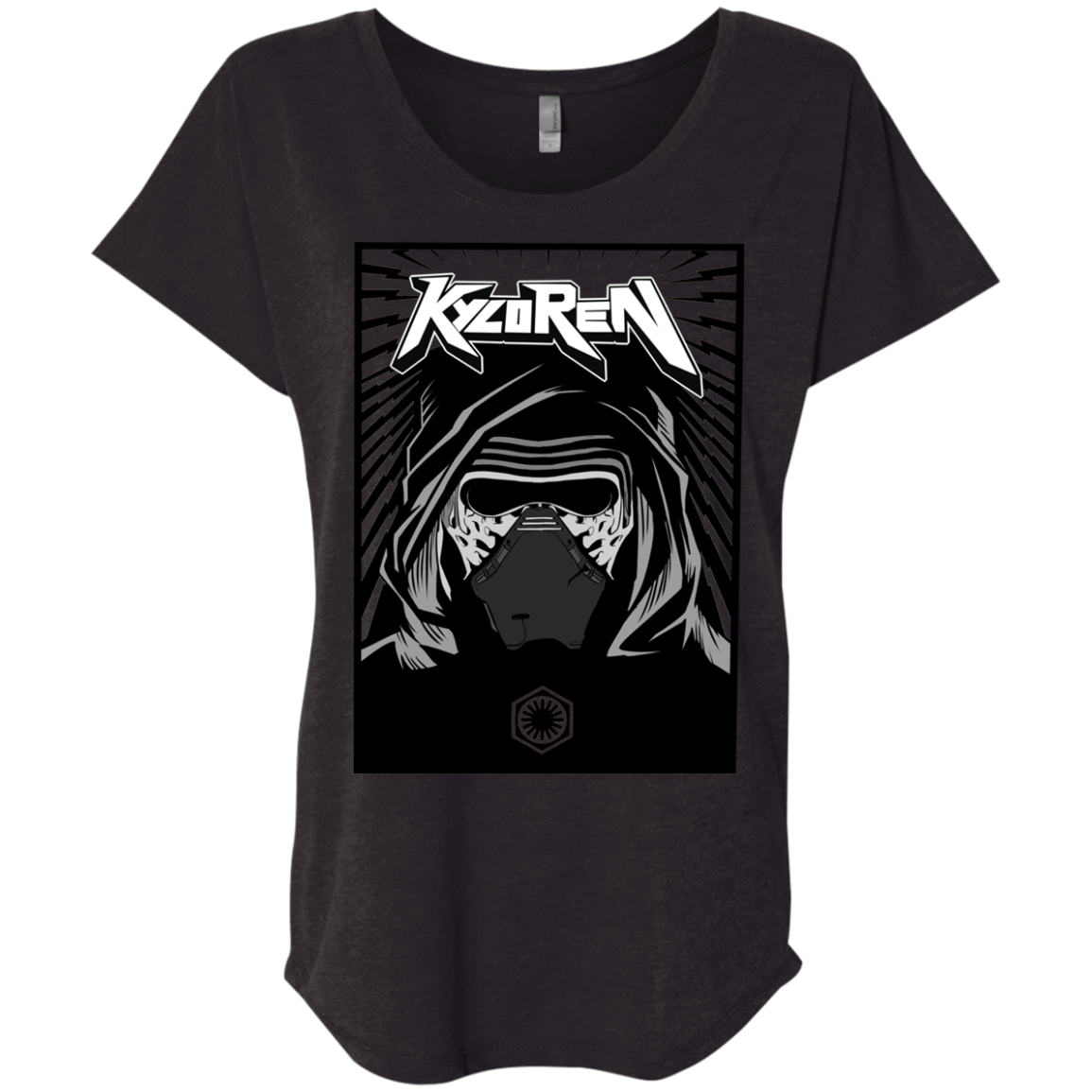 T-Shirts Vintage Black / X-Small Kylo Rock Triblend Dolman Sleeve