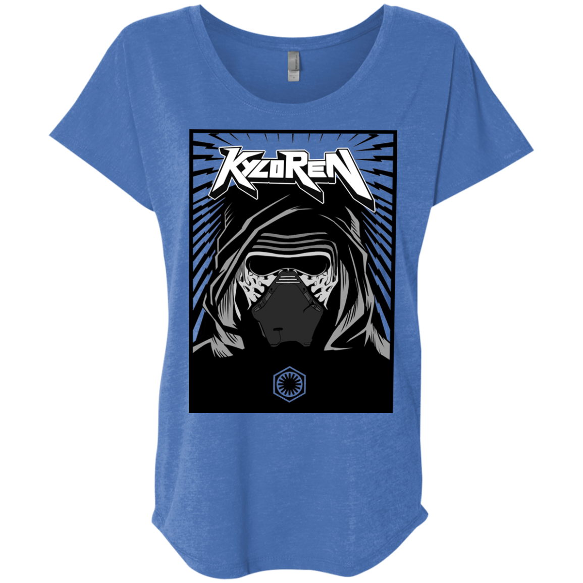 T-Shirts Vintage Royal / X-Small Kylo Rock Triblend Dolman Sleeve