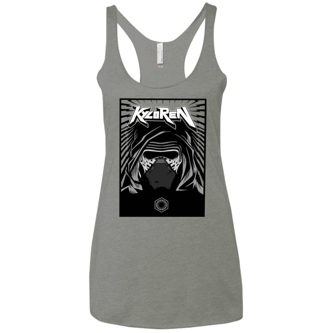 T-Shirts Venetian Grey / X-Small Kylo Rock Women's Triblend Racerback Tank