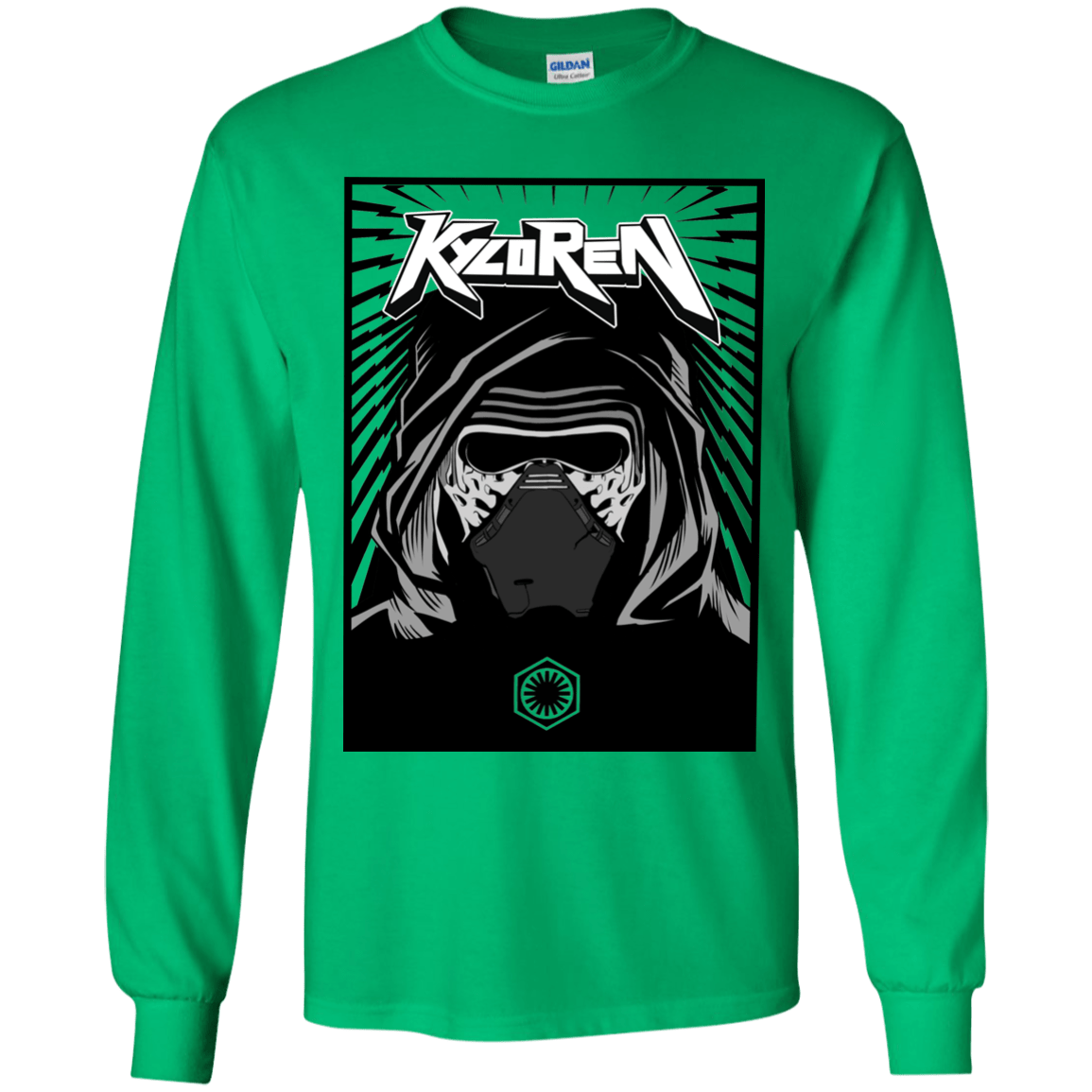 T-Shirts Irish Green / YS Kylo Rock Youth Long Sleeve T-Shirt