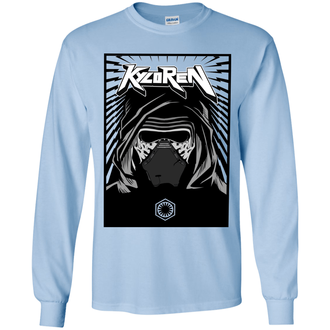 T-Shirts Light Blue / YS Kylo Rock Youth Long Sleeve T-Shirt