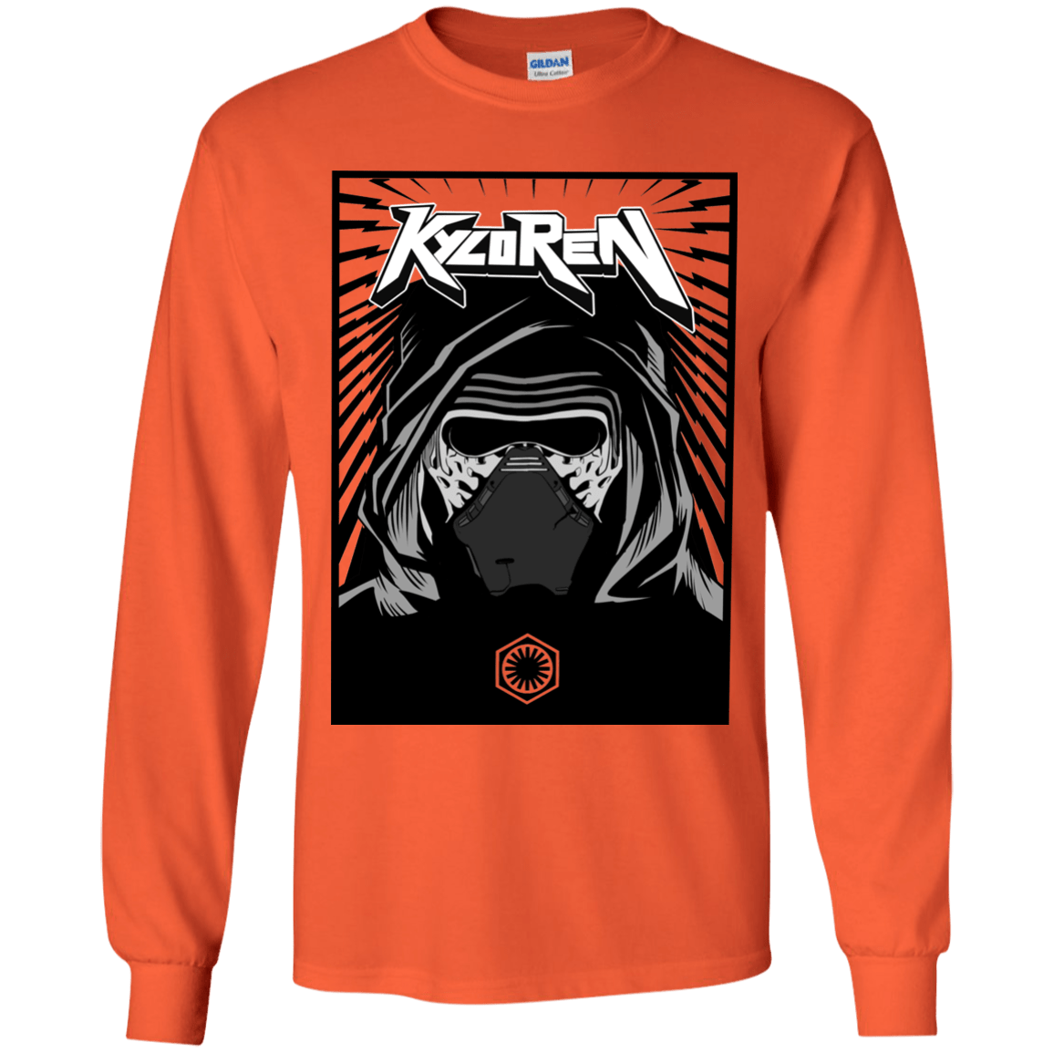 T-Shirts Orange / YS Kylo Rock Youth Long Sleeve T-Shirt