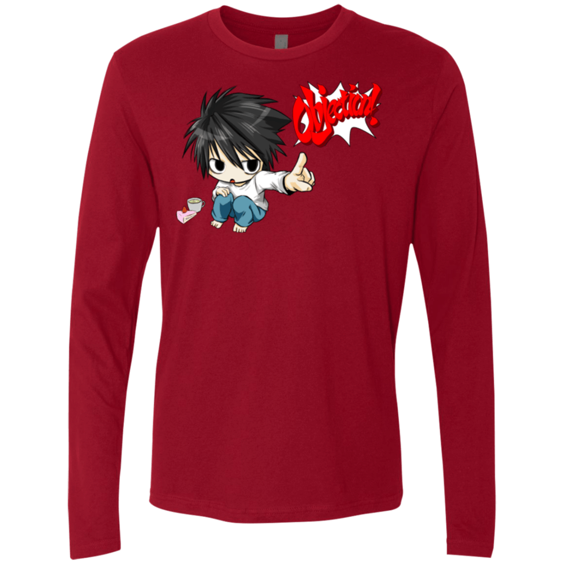T-Shirts Cardinal / Small L Objection! Men's Premium Long Sleeve