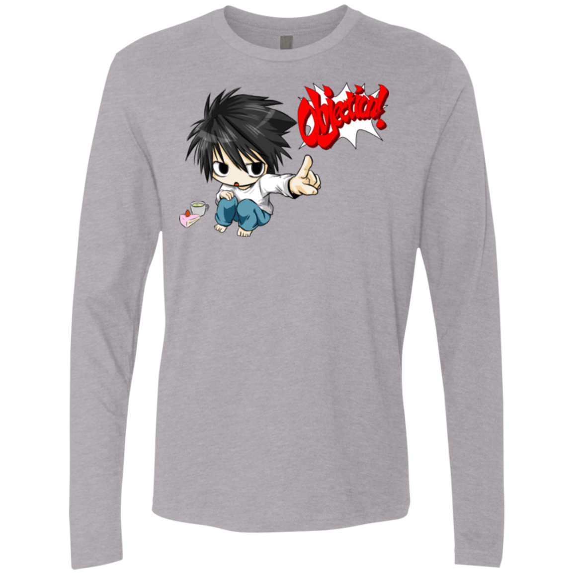 T-Shirts Heather Grey / Small L Objection! Men's Premium Long Sleeve