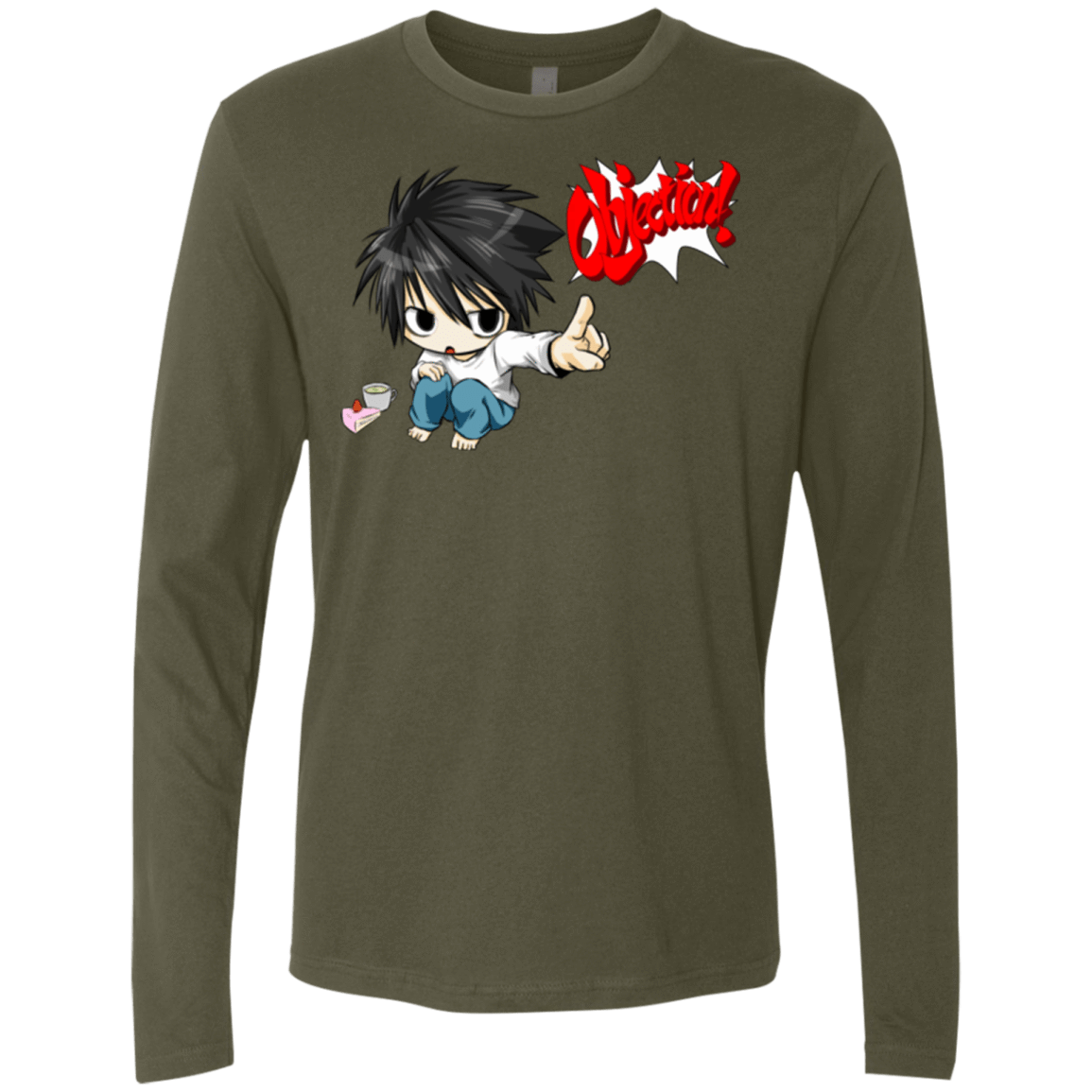 T-Shirts Military Green / Small L Objection! Men's Premium Long Sleeve