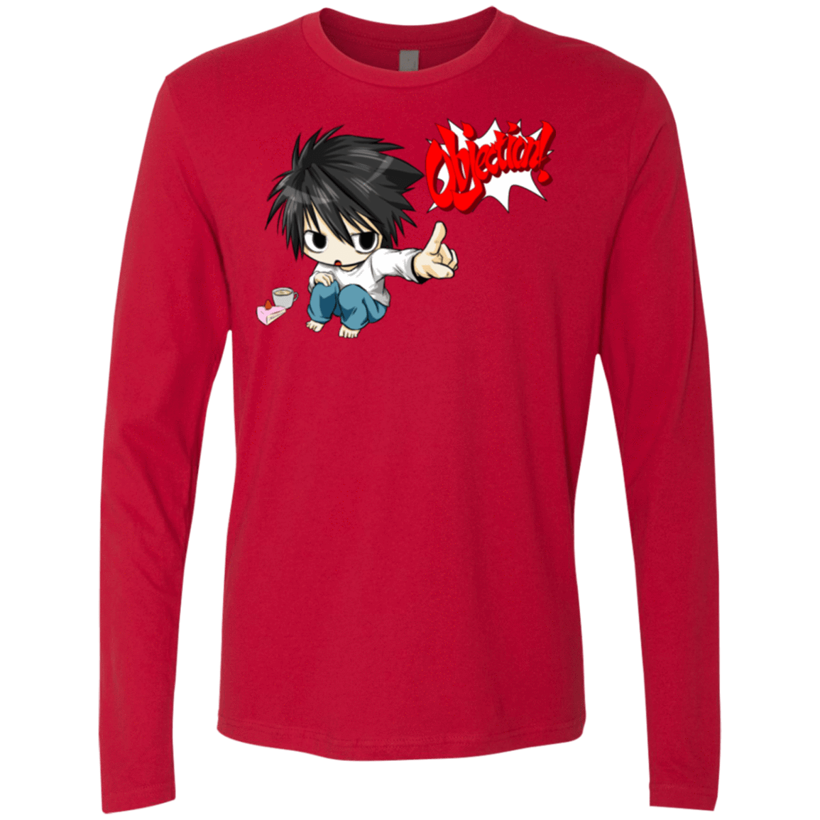 T-Shirts Red / Small L Objection! Men's Premium Long Sleeve