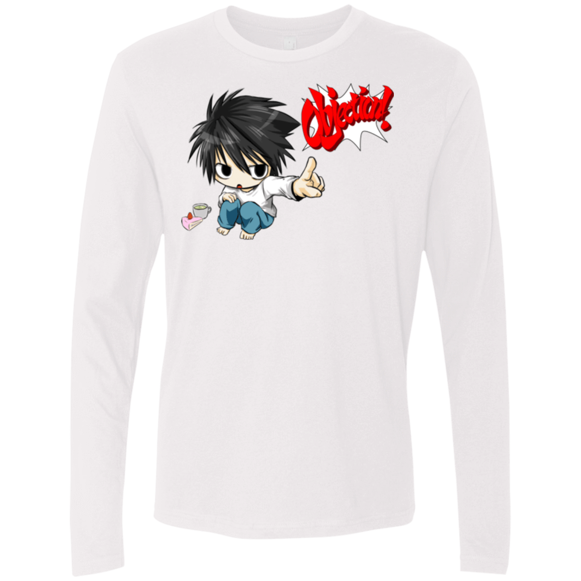 T-Shirts White / Small L Objection! Men's Premium Long Sleeve