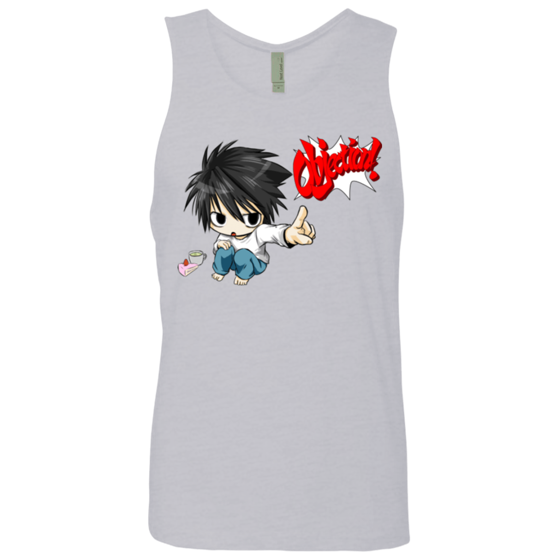 T-Shirts Heather Grey / Small L Objection! Men's Premium Tank Top