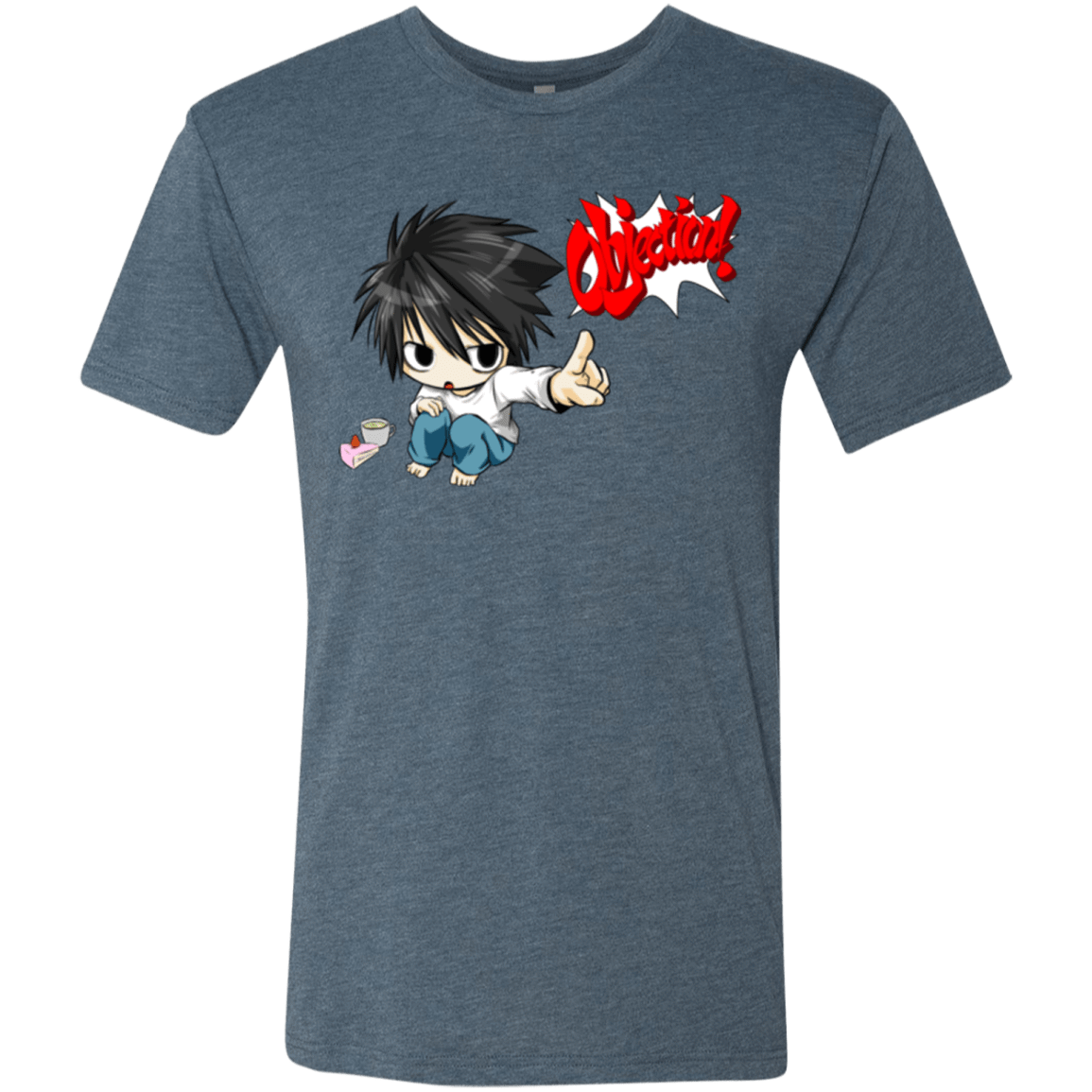 T-Shirts Indigo / Small L Objection! Men's Triblend T-Shirt