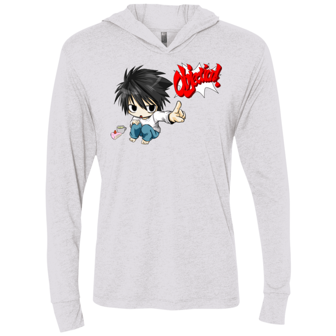 T-Shirts Heather White / X-Small L Objection! Triblend Long Sleeve Hoodie Tee