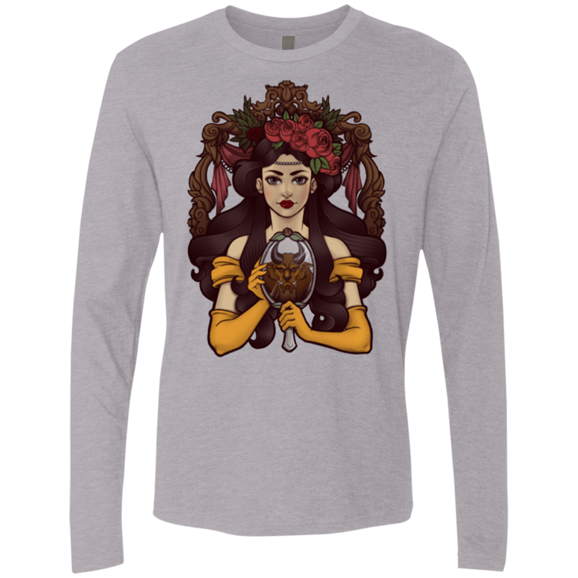 T-Shirts Heather Grey / Small La Bete Men's Premium Long Sleeve